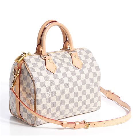 speedy 25 bandouliere damier azur